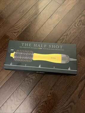 Drybar Yellow and Gray Half Shot Small Round Blow-Dryer Brush